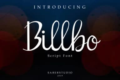 Billbo Script Font by Saber Studio — Script Handwritten Font — thumbnail 1