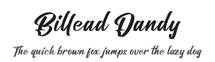 Billead Dandy by Integritype Studio — Script Handwritten Font