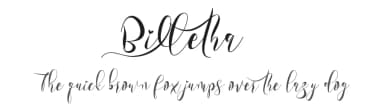 Billetha by Yoga Letter — Script Handwritten Font — thumbnail 1