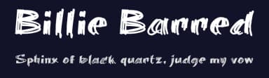 Billie Barred by JOEBOB graphics — Script Handwritten Font — thumbnail 2