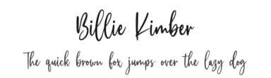Billie Kimber by Allouse Studio — Script Handwritten Font — thumbnail 1