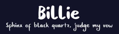 Billie by Ianmikraz — Script Handwritten Font — thumbnail 2