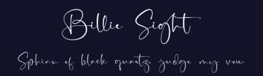 Billie Sight by Din Studio — Script Handwritten Font — thumbnail 2