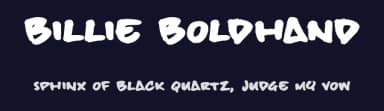 Billie BoldHand by JOEBOB graphics — Script Handwritten Font — thumbnail 2