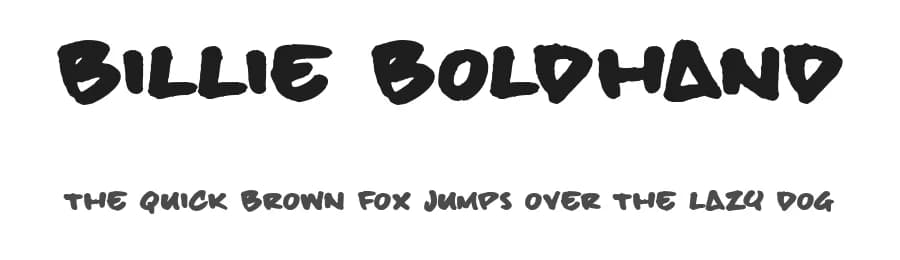 Billie BoldHand by JOEBOB graphics — Script Handwritten Font