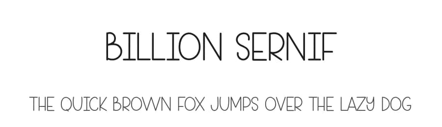 Billion Sernif by Belina Studio — Script Handwritten Font
