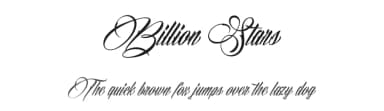 Billion Stars by Måns Grebäck — Script Handwritten Font — thumbnail 1