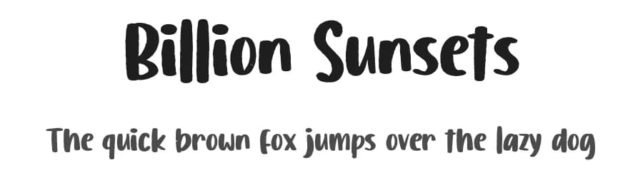 Billion Sunsets by Nathatype — Script Handwritten Font