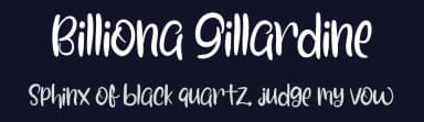 Billiona Gillardine by FreshtypeINK — Script Handwritten Font — thumbnail 2