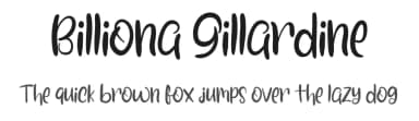 Billiona Gillardine by FreshtypeINK — Script Handwritten Font — thumbnail 1