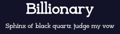 Billionary by Din Studio — Serif Font — thumbnail 2