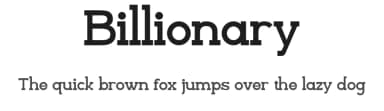 Billionary by Din Studio — Serif Font — thumbnail 1