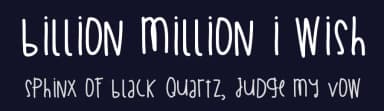 Billion Million I Wish by Des Gomez — Script Handwritten Font — thumbnail 2