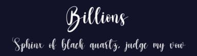 Billions by Scratchones — Script Handwritten Font — thumbnail 2