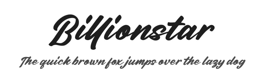 Billionstar by Ribeth Studio — Script Handwritten Font