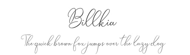 Billkia by Sungi Creative — Script Handwritten Font