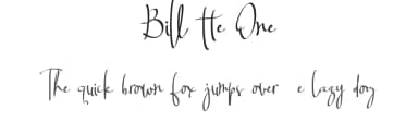 Billortte One by aldedesign — Script Handwritten Font — thumbnail 1