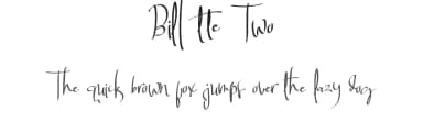 Billortte Two by aldedesign — Script Handwritten Font — thumbnail 1