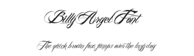 Billy Argel Font by Billy Argel Fonts ® — Script Handwritten Font — thumbnail 1