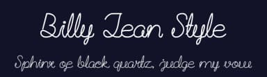 Billy Jean Style by weknow — Script Handwritten Font — thumbnail 2
