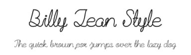 Billy Jean Style by weknow — Script Handwritten Font — thumbnail 1