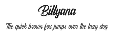 Billyana by Jimtype Studio — Script Handwritten Font — thumbnail 1