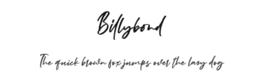 Billybond by Motokiwo — Script Handwritten Font — thumbnail 1