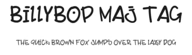 BillyBop Maj Tag by Bjl — Script Handwritten Font — thumbnail 1