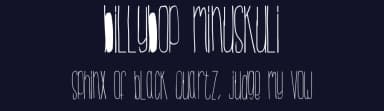 BillyBop MinusKuli by Bjl — Script Handwritten Font — thumbnail 2