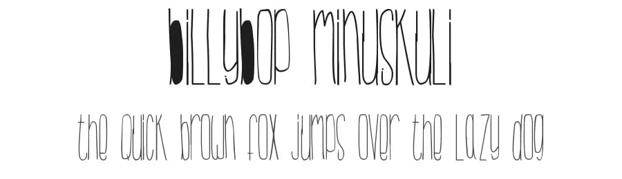 BillyBop MinusKuli by Bjl — Script Handwritten Font