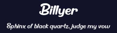 Billyer by Holydie Studio — Script Handwritten Font — thumbnail 2