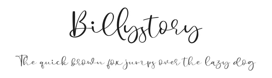 Billystory by Haksen Studio — Script Handwritten Font