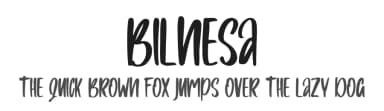 Bilnesa by Skiiller Studio — Script Handwritten Font — thumbnail 1