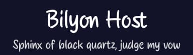 Bilyon Host by MJType — Script Handwritten Font — thumbnail 2