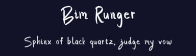 Bim Runger by madeDeduk — Script Handwritten Font — thumbnail 2