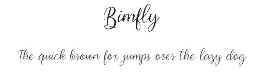 Bimfly by pointlab studio — Script Handwritten Font