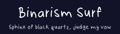 Binarism Surf by Isaiah Landvik — Script Handwritten Font — thumbnail 2