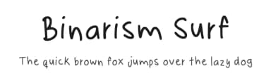 Binarism Surf by Isaiah Landvik — Script Handwritten Font — thumbnail 1