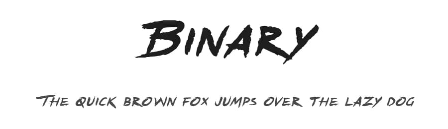 Binary by FG Studios — Script Handwritten Font