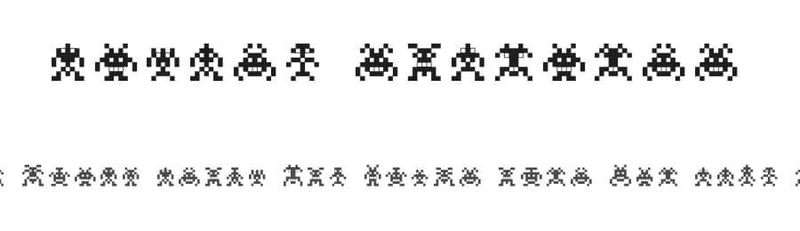 Binary Soldiers by mch — Dingbats Font