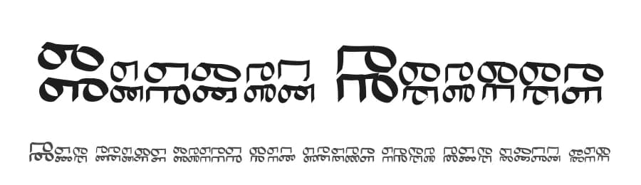 Binary Verges by Albert Verges — Dingbats Font