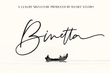 Binetta Signature Font by Hanzel Studio — Script Handwritten Font — thumbnail 1