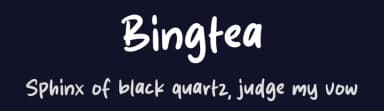 Bingtea by Origin Type — Script Handwritten Font — thumbnail 2