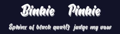 Binkie & Pinkie by Billy Argel Fonts ® — Script Handwritten Font — thumbnail 2
