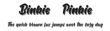 Binkie & Pinkie by Billy Argel Fonts ® — Script Handwritten Font — thumbnail 1