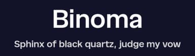 Binoma by Eko Bimantara — Sans Serif Font — thumbnail 2