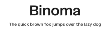 Binoma by Eko Bimantara — Sans Serif Font — thumbnail 1