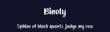 Binoty by Hugefonts — Script Handwritten Font — thumbnail 2