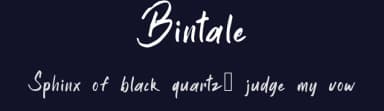 Bintale by kokostd — Script Handwritten Font — thumbnail 2