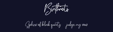 Binthrots by Maulana Creative — Script Handwritten Font — thumbnail 2